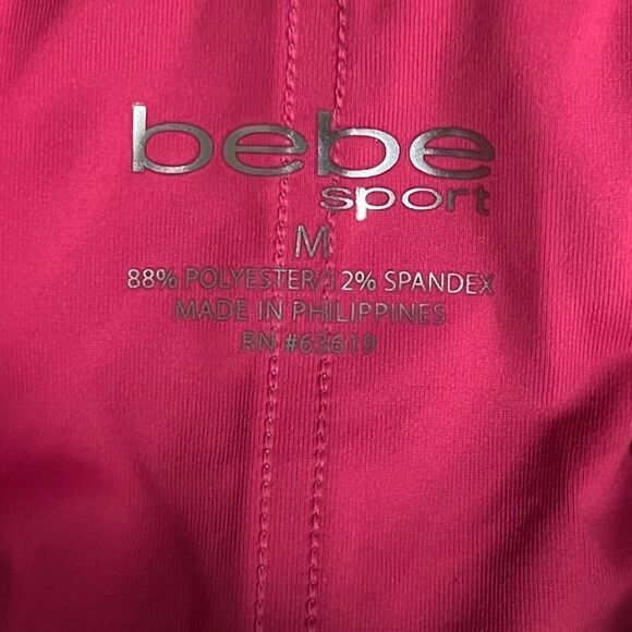 Bebe Sport Women's Logo Cami Activewear Pink Moisture Wicking Medium NWT - Picture 5 of 7